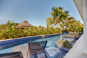 Luxury Junior Suite swim out Diamond Club | Vistas desde la habitación