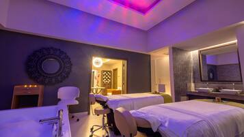 Body treatments, facials, manicures and pedicures, massages