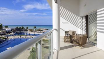 Vista a la playa o el mar