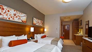 Room, 2 Queen Beds, Non Smoking | 1 bedroom, premium bedding, in-room safe, desk