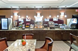 Free daily buffet breakfast 
