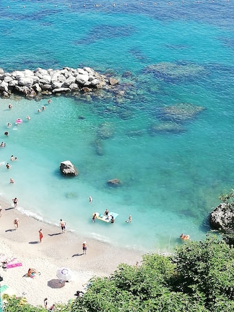 On the beach. Capri Inn