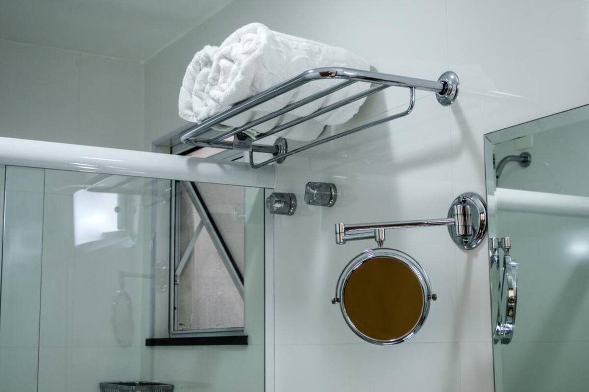 Shower, hair dryer