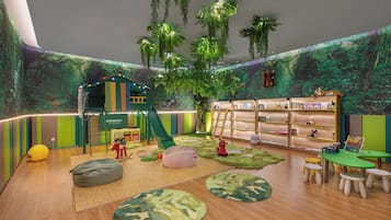 Área de juegos infantiles bajo techo