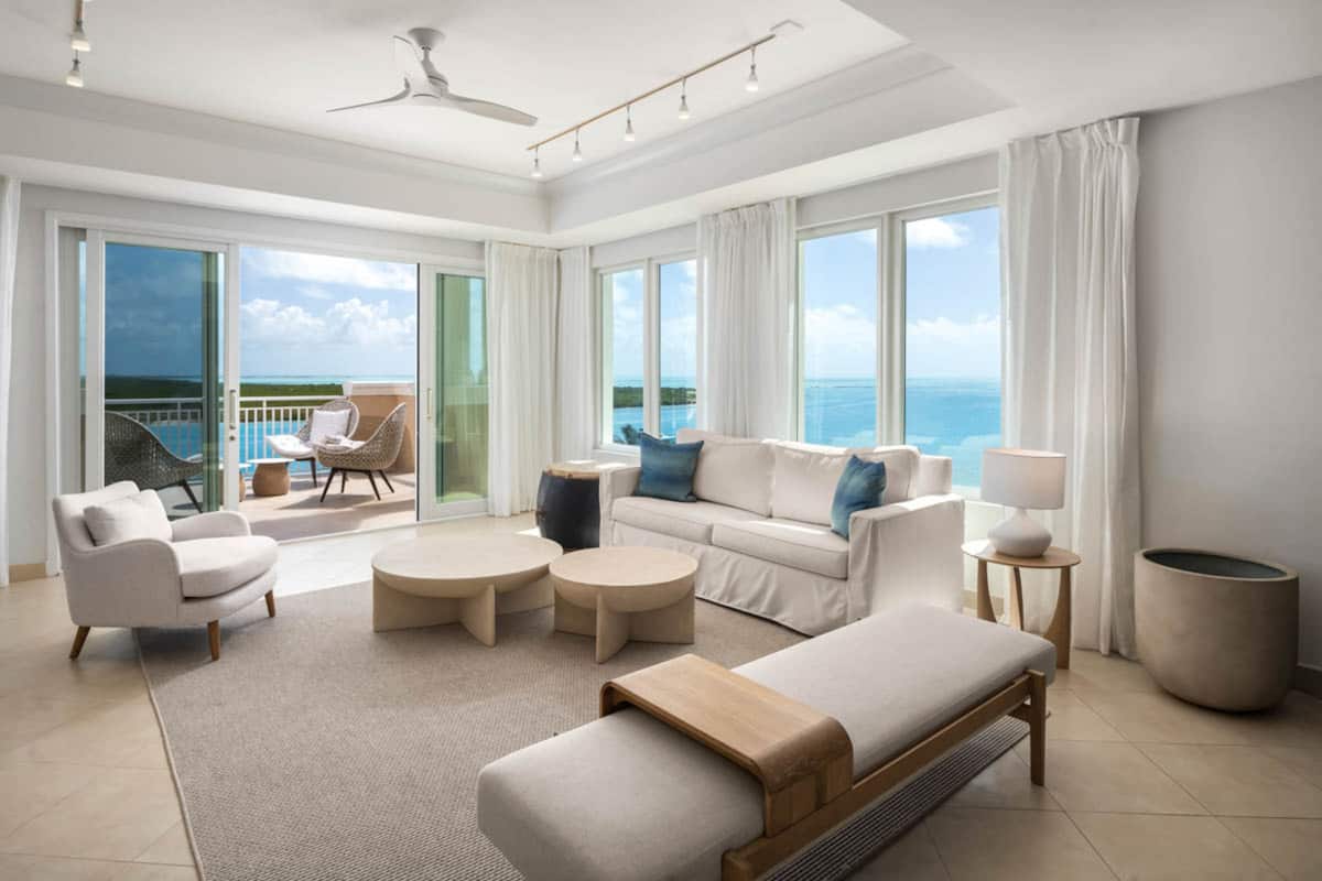 Cobertura, 2 quartos, de frente para o oceano | Roupas de cama premium, edredons de pluma, camas com colchões pillow-top