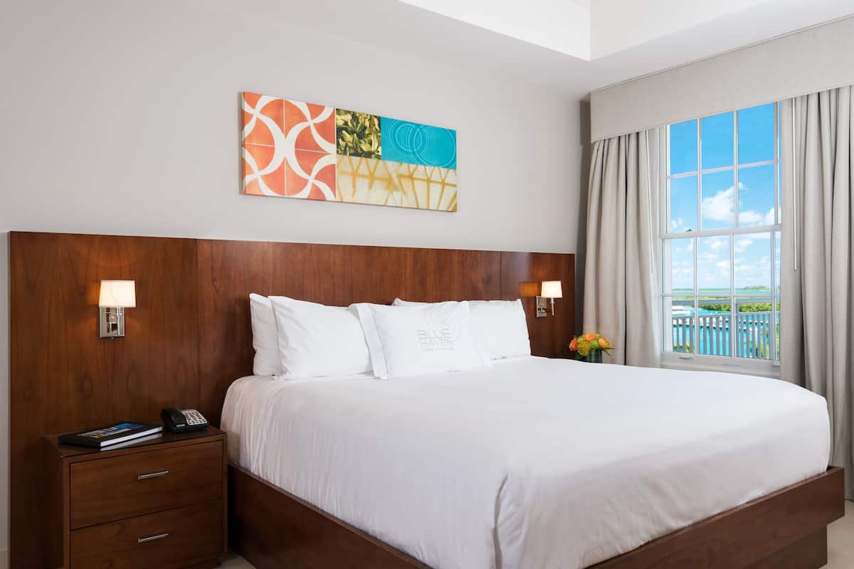 Premium bedding, down comforters, pillowtop beds, free minibar