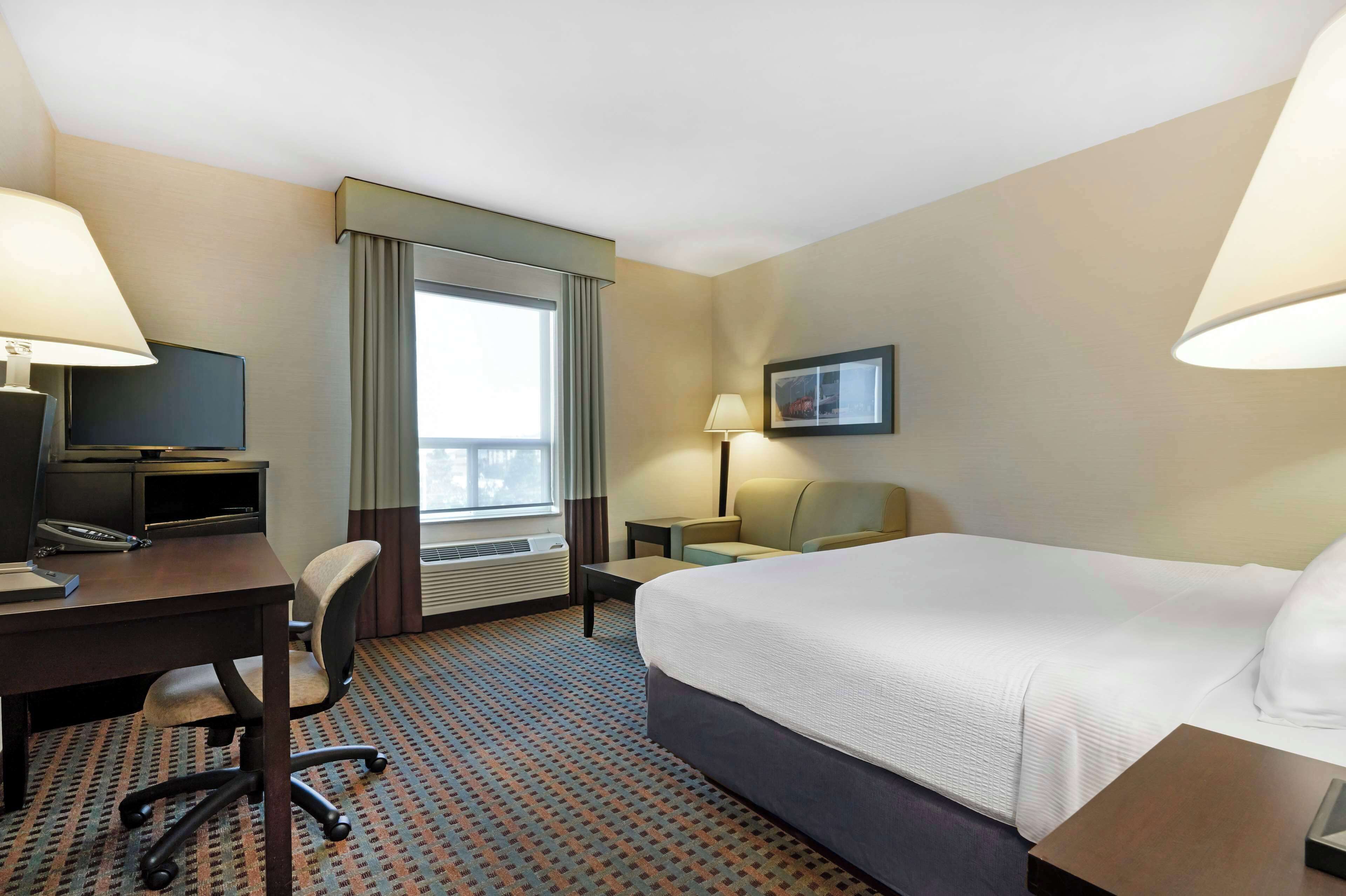 down duvets, desk, laptop workspace, iron/ironing board