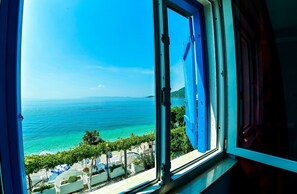 Standard Room, Multiple Beds, Sea View | View from room - Beach Hotel Plaza (Podgora)