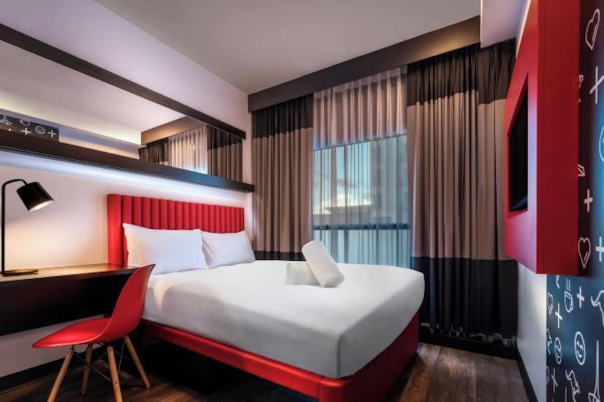 In-room safe, desk, laptop workspace, blackout drapes
