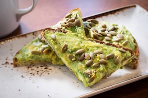 Daily buffet breakfast for a fee