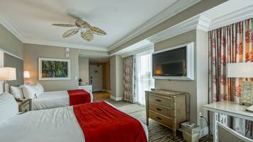 42-inch flat-screen TV with satellite channels, TV, iPod dock