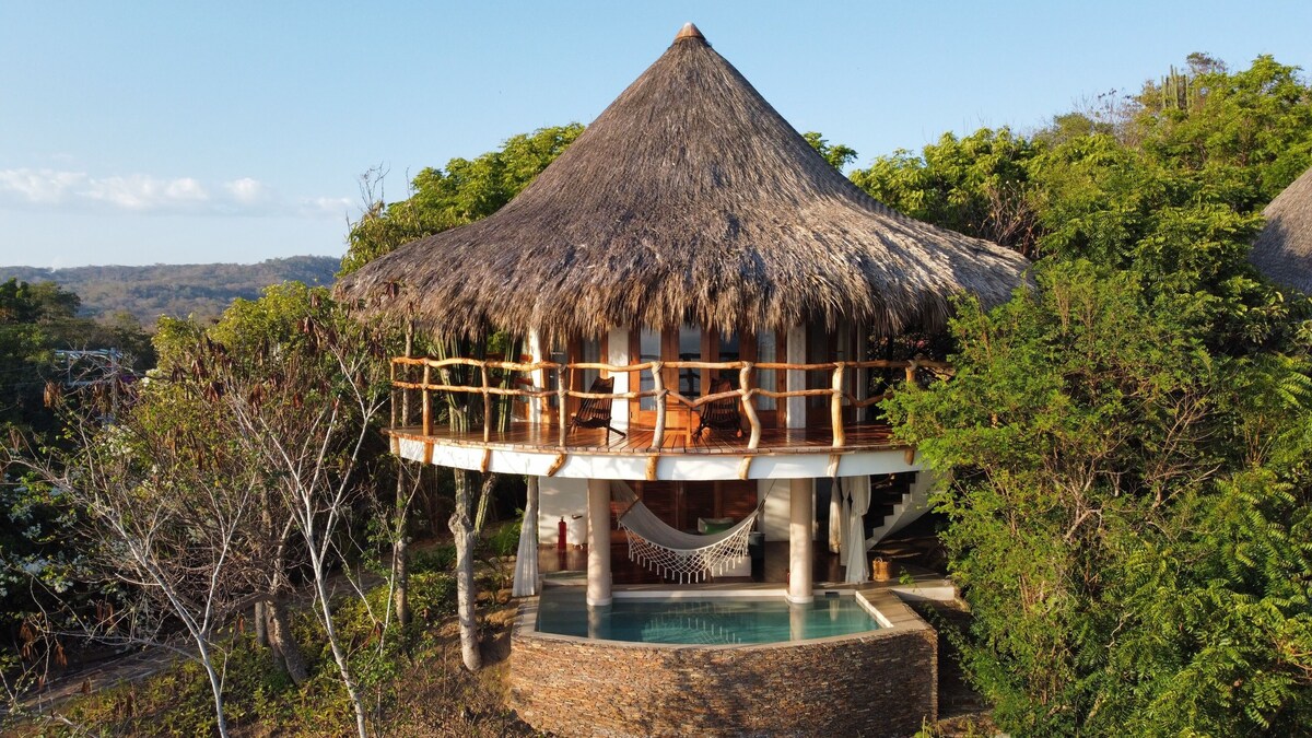private bungalow in the jungle at Hotel Zoa, one of the Best Mazunte Hotels