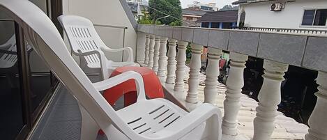 Family Quadruple Room, Kitchen, Garden Area | View from room