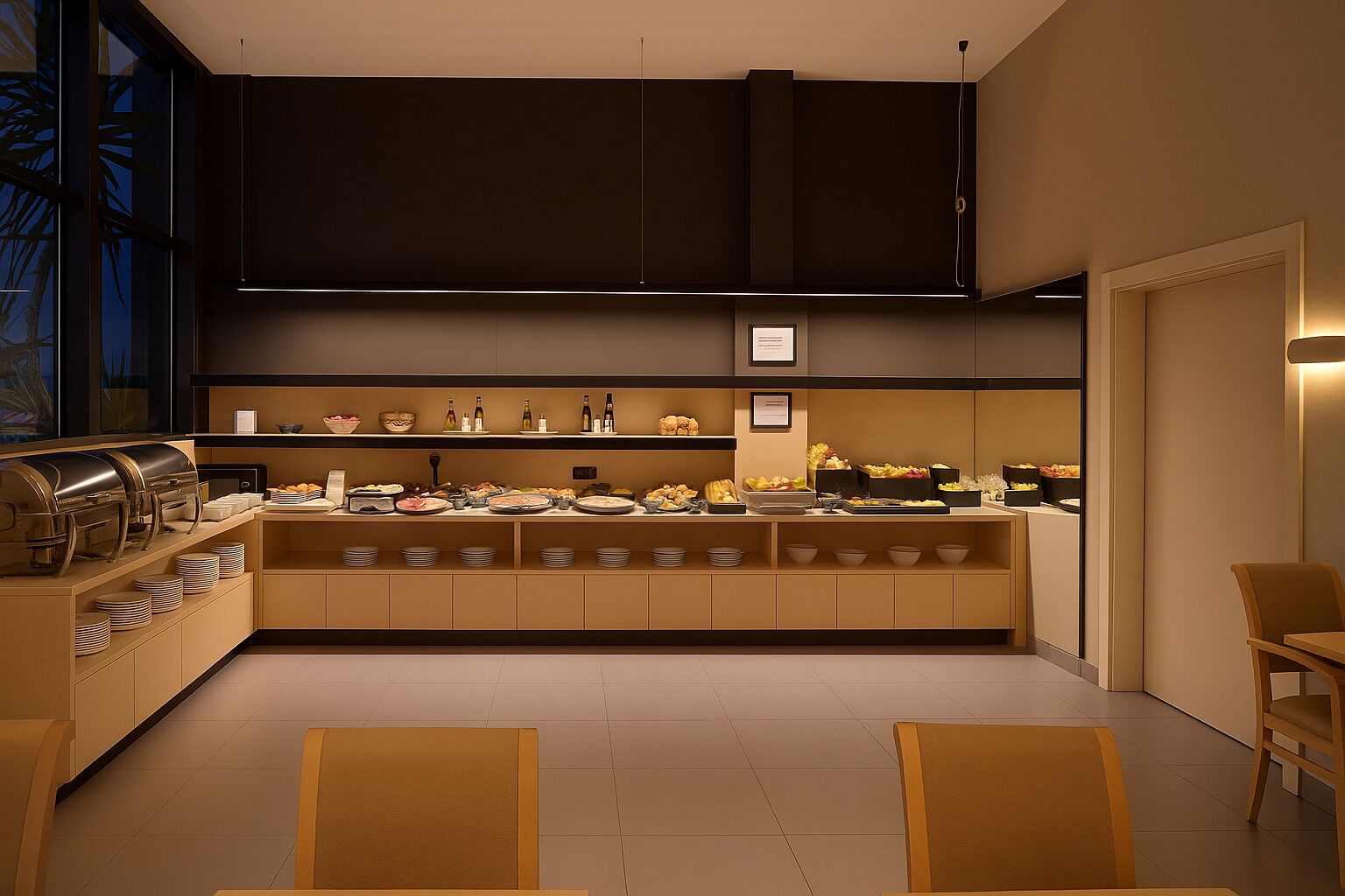 daily buffet breakfast (eur 16 per person)