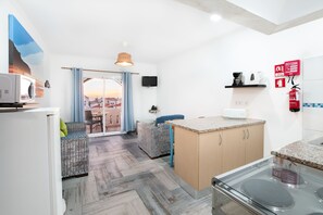 Lägenhet - 1 sovrum - privat badrum | Utsikt mot havet/stranden