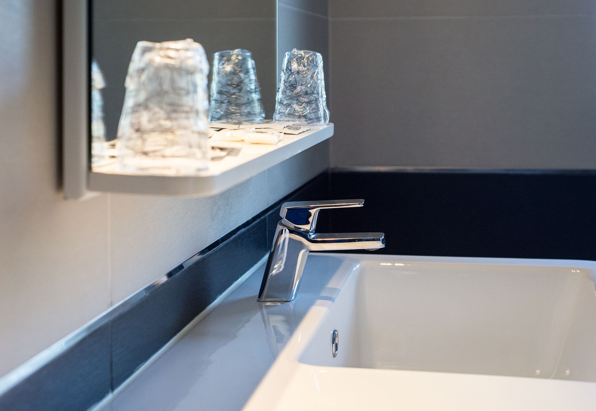 basic double or twin room, 1 bedroom, garden view | bathroom sink