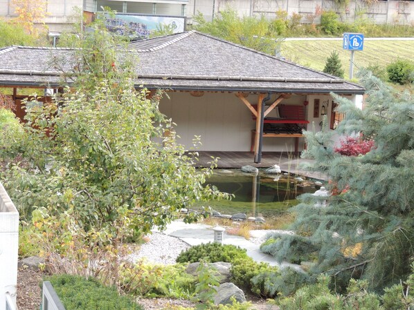 Uitzicht vanuit de kamer