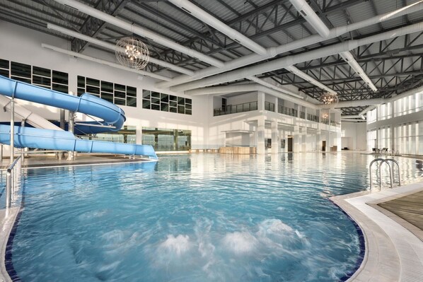 Indoor pool, outdoor pool