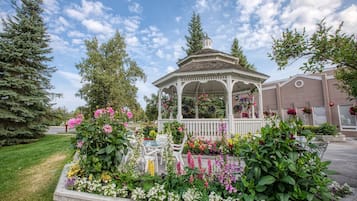 Outdoor wedding area