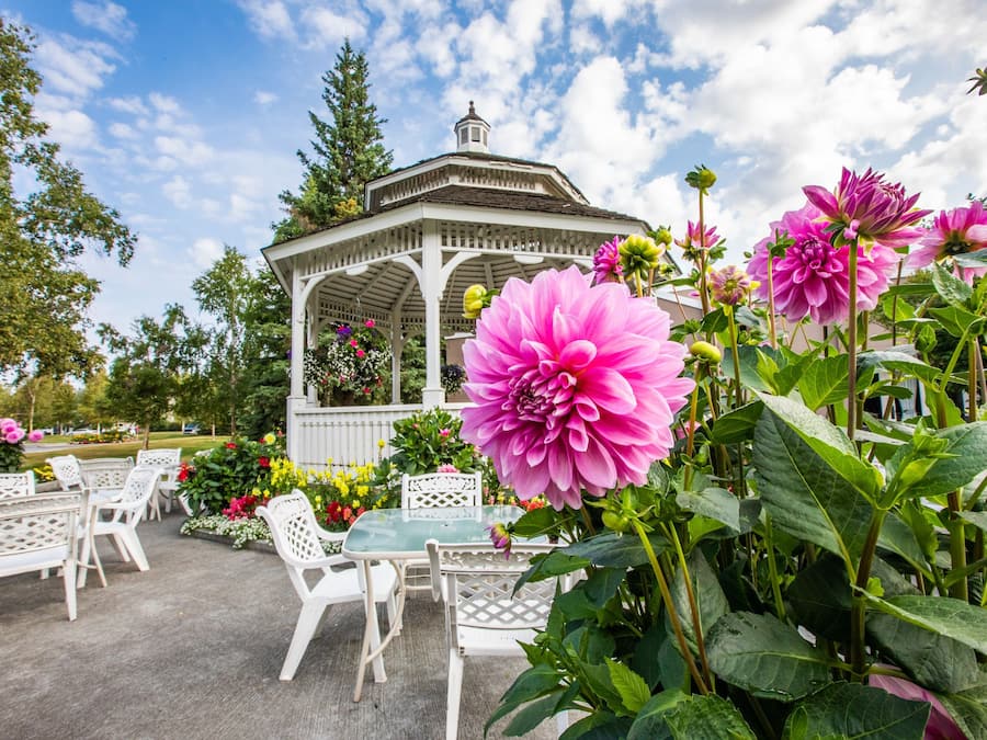 Aussenbereich für Hochzeiten