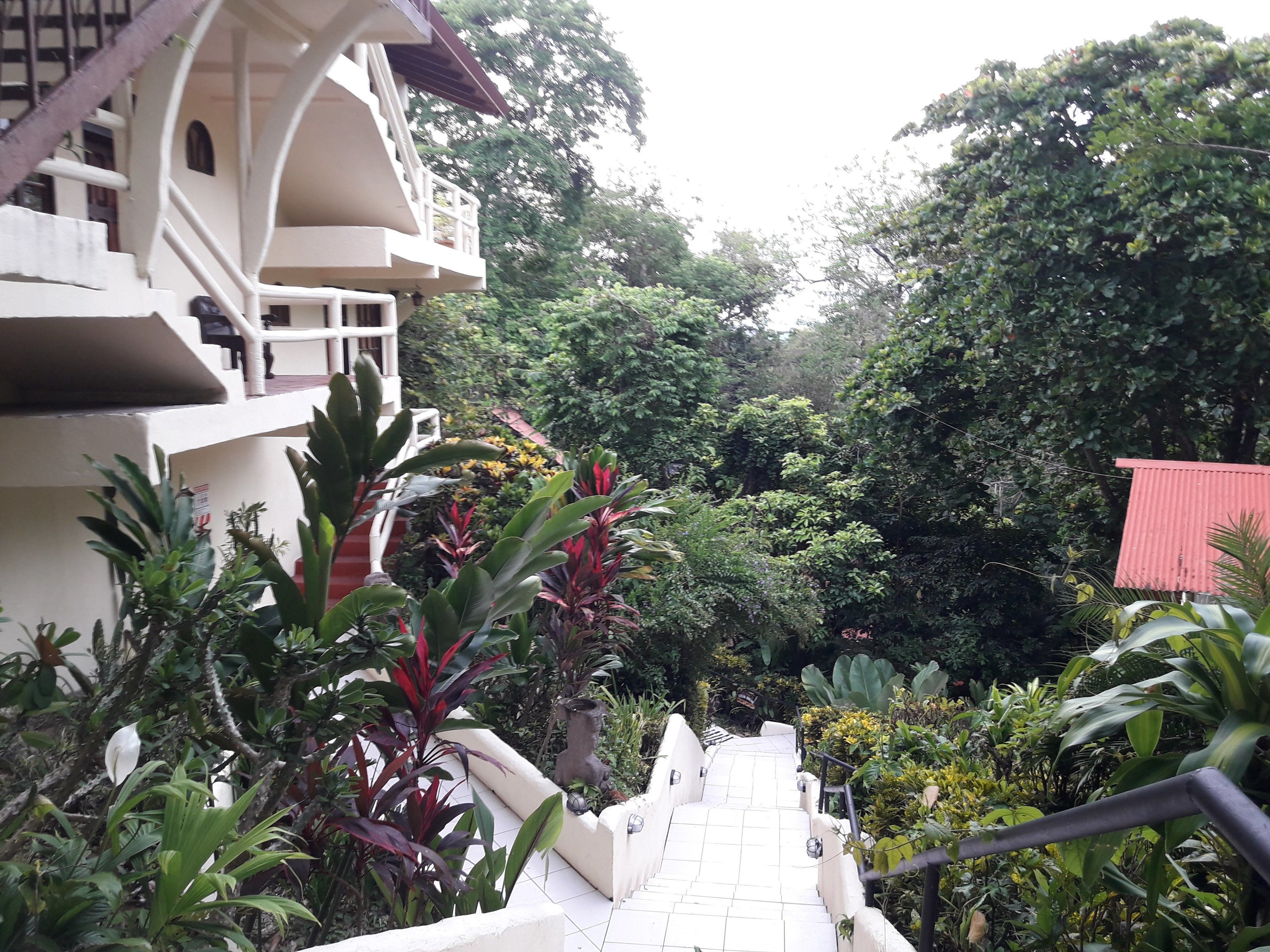 Vista frontal de la propiedad