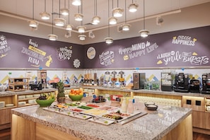 Free daily buffet breakfast