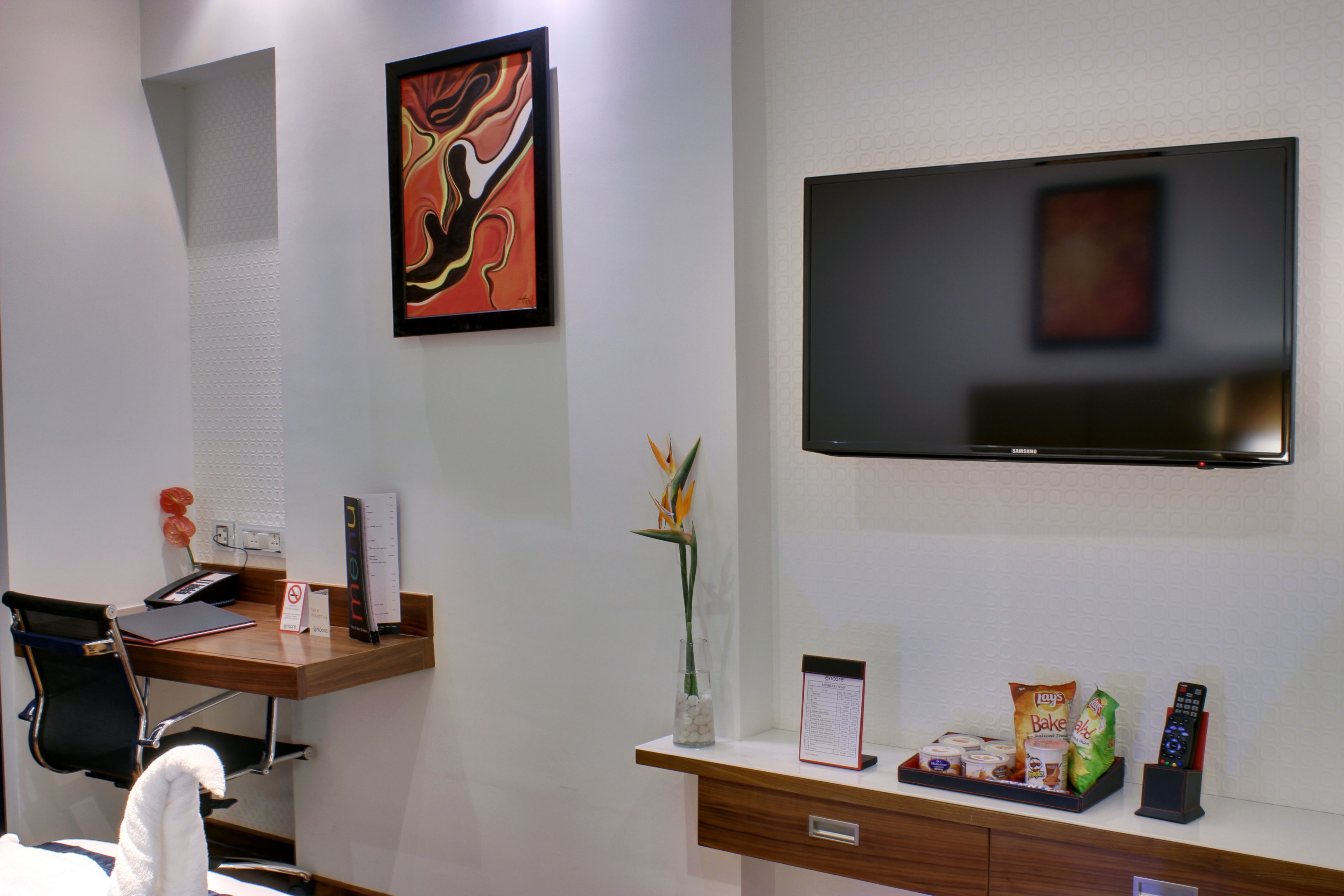 premium bedding, memory-foam beds, minibar, in-room safe