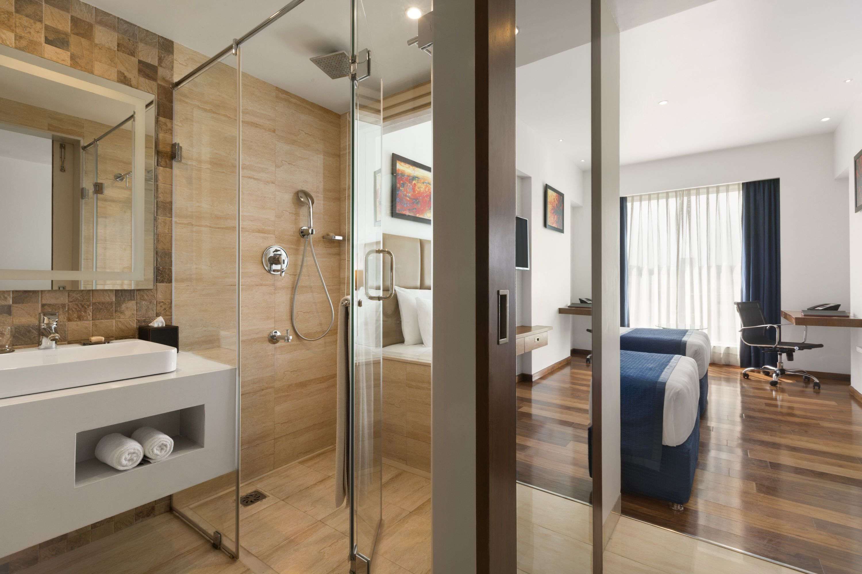 premium bedding, memory-foam beds, minibar, in-room safe