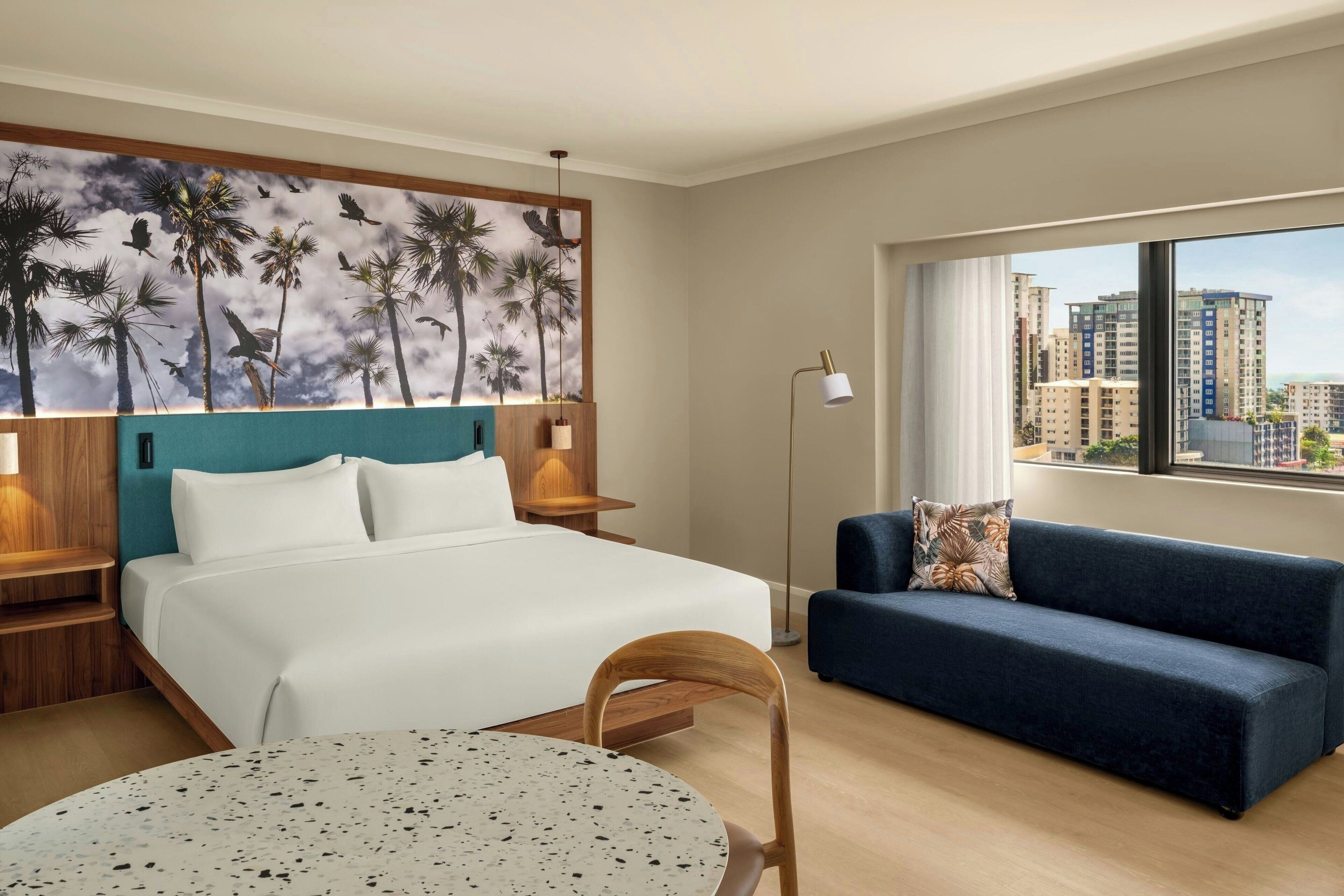 Premium Room, 1 King Bed, City View | In-room safe, desk, soundproofing, iron/ironing board