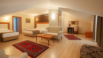 Premium bedding, minibar, in-room safe, desk