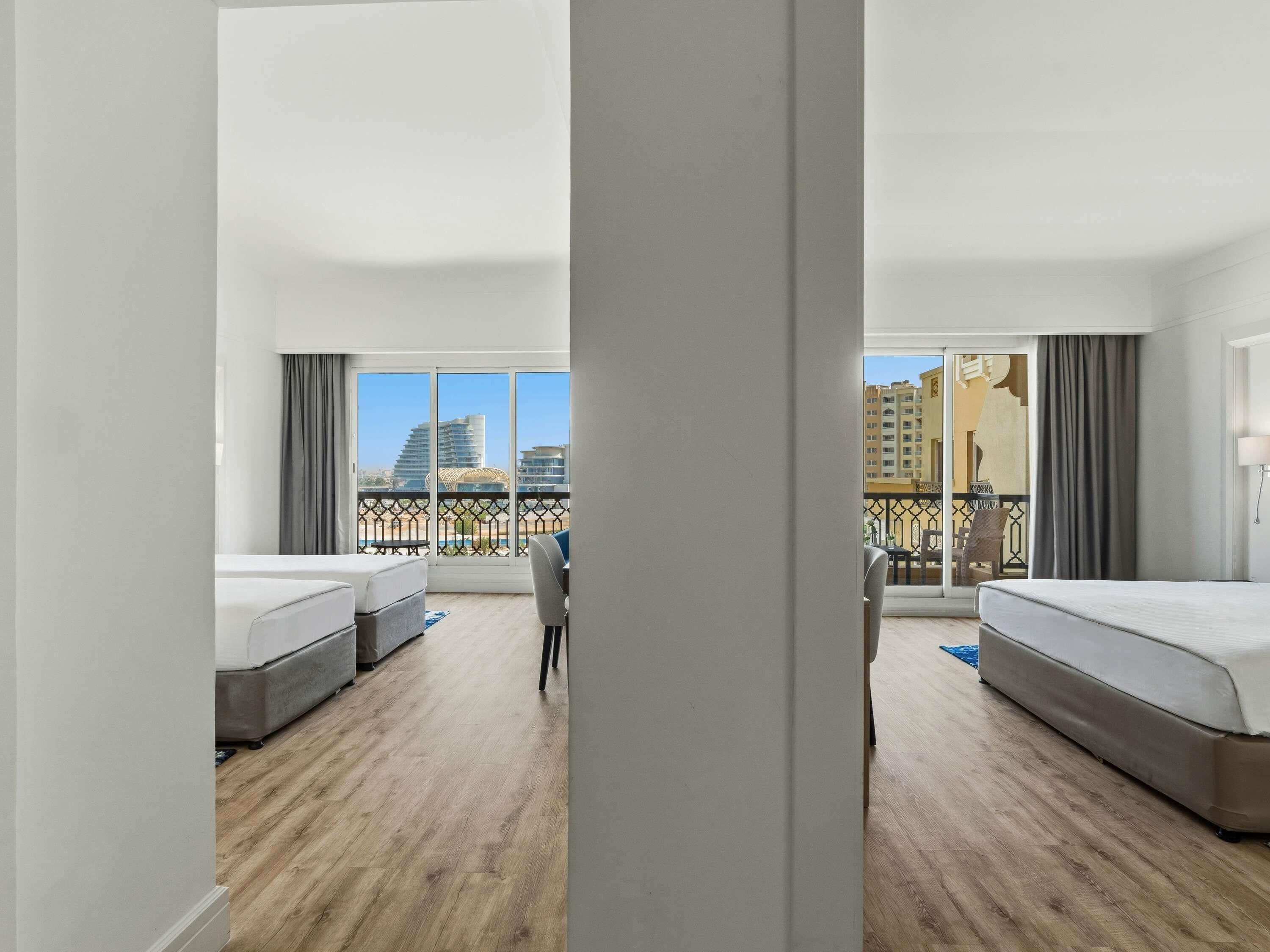 Family Suite, 2 Bedrooms, Sea View | Free minibar, in-room safe, desk, free WiFi