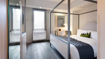 Couette en duvet d'oie, coffres-forts dans les chambres