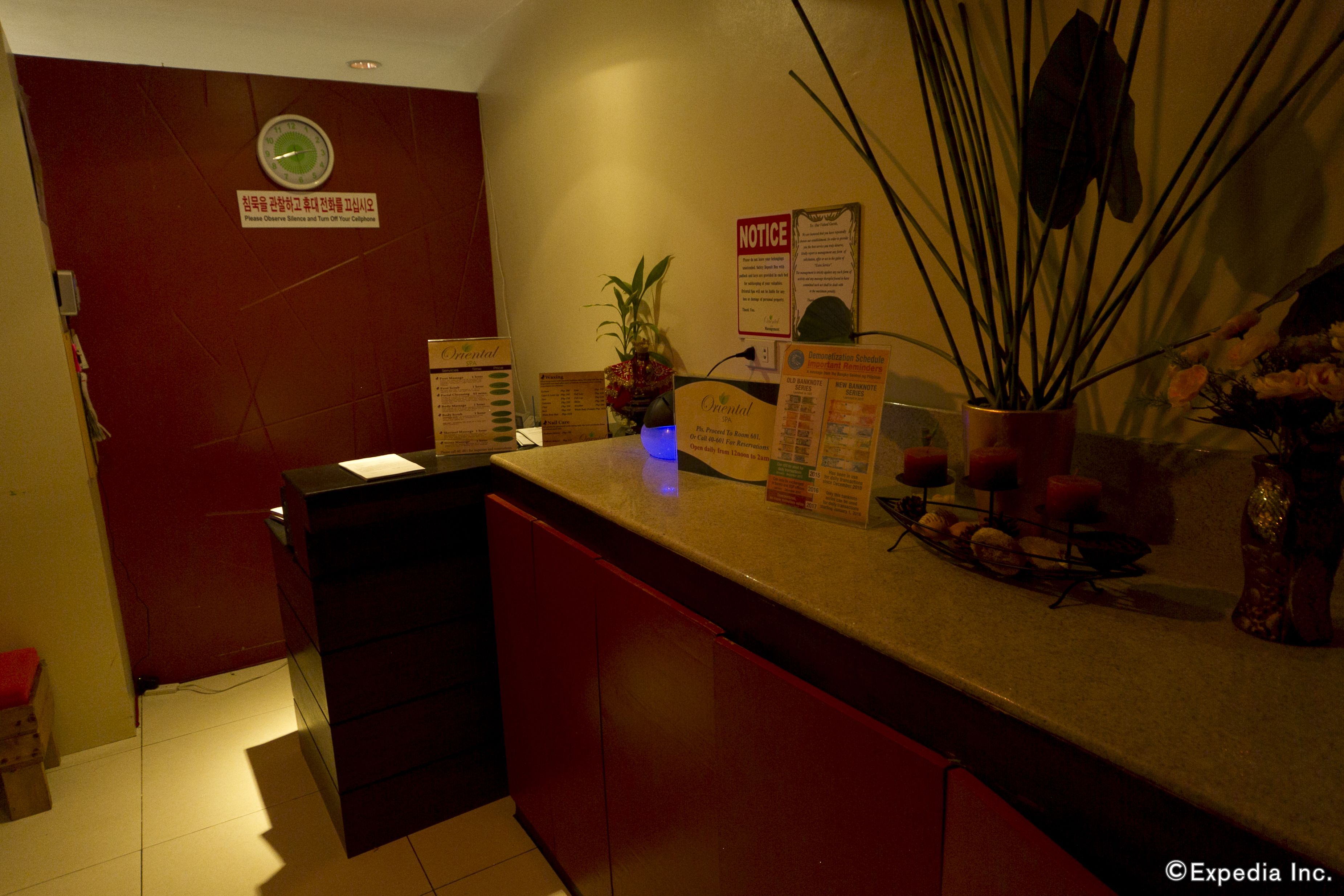 Spa reception