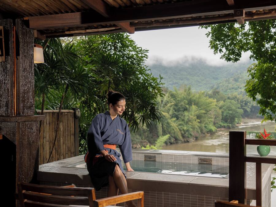 River View Onsen Villa | Premium bedding, in-room safe, desk, blackout curtains
