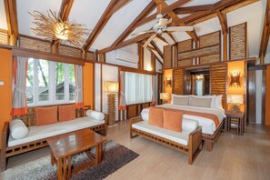 River View Onsen Villa | Premium bedding, in-room safe, desk, blackout curtains - Home Phutoey River Kwai Hotspring & Nature Resort (Sai Yok)