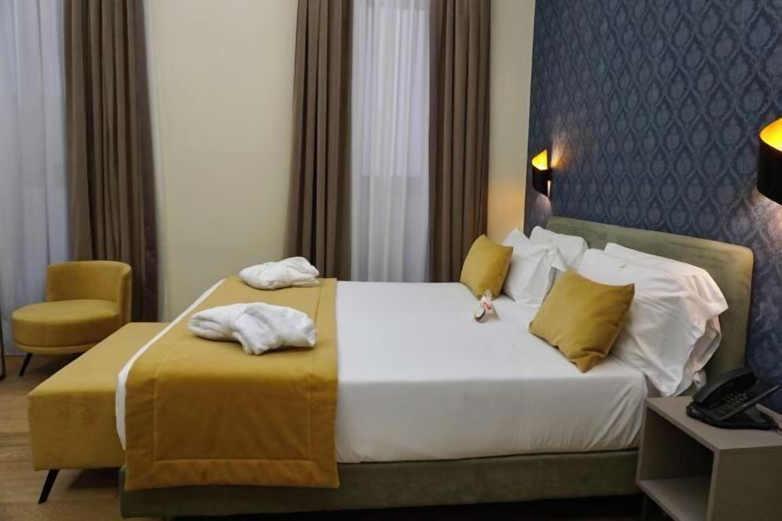 Literie de qualité supérieure, couette en duvet d'oie, minibar