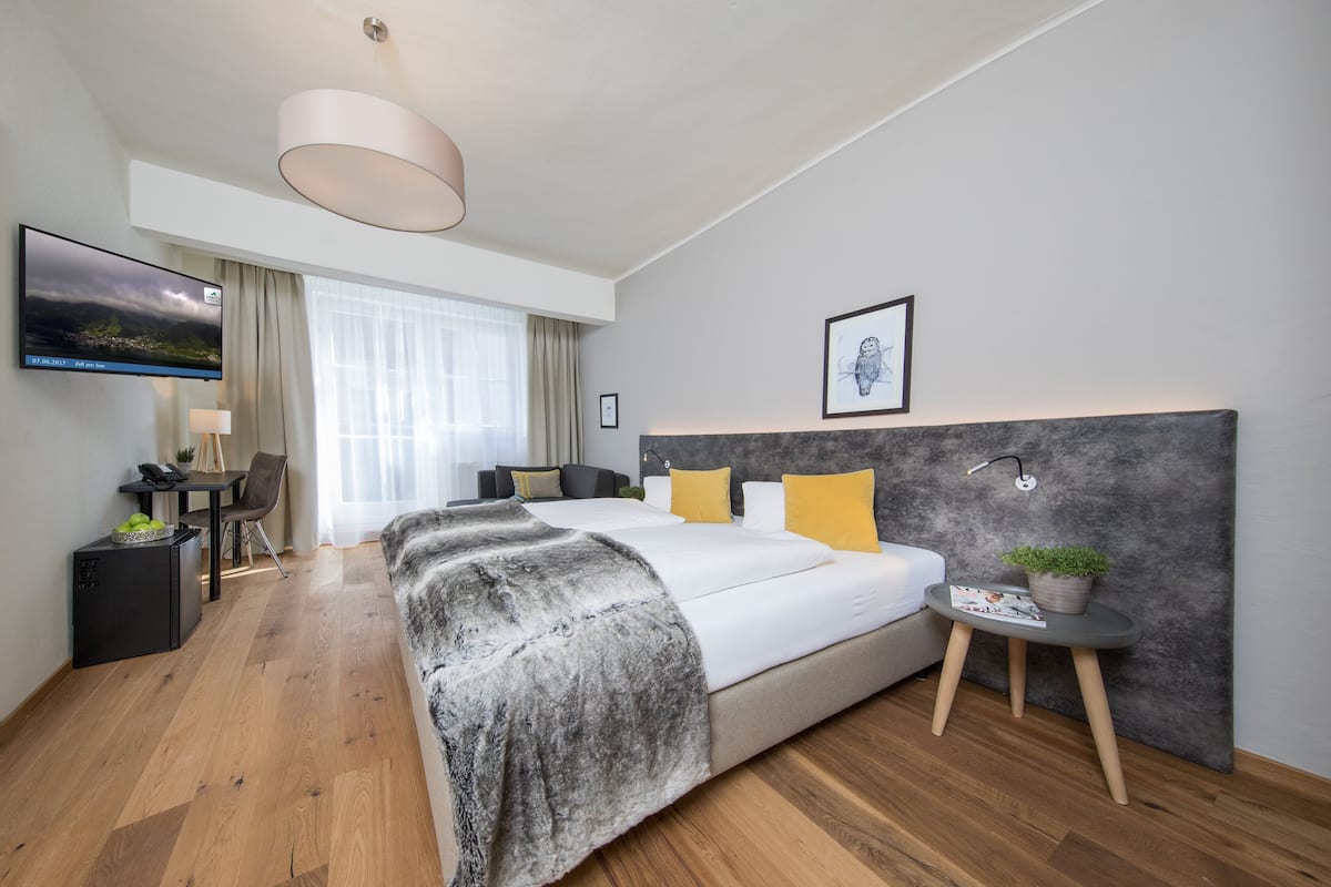 Design Doppelzimmer mit Balkon | 1 bedroom, premium bedding, minibar, in-room safe