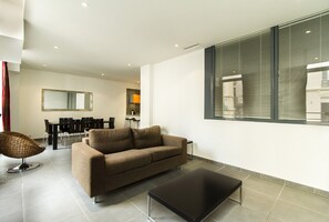 Superior Apartment, 1 Bedroom | Living area