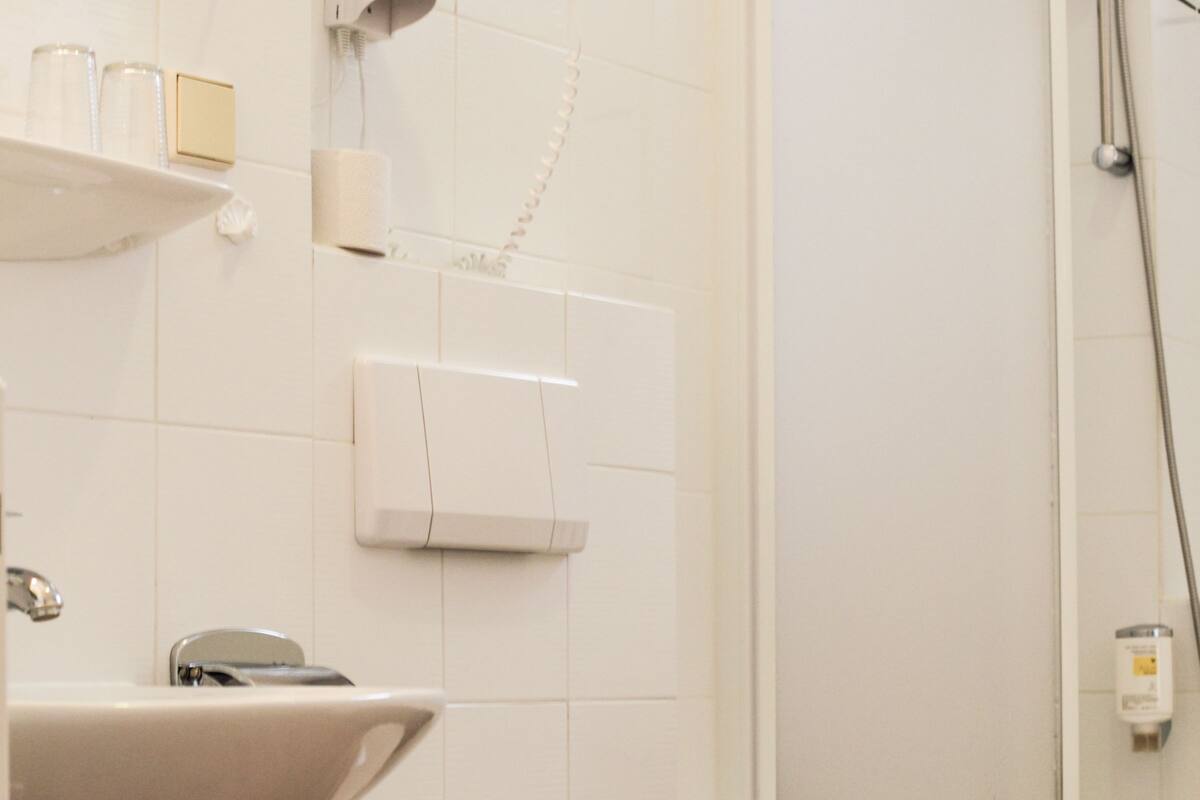 free toiletries, hair dryer, bathrobes, towels