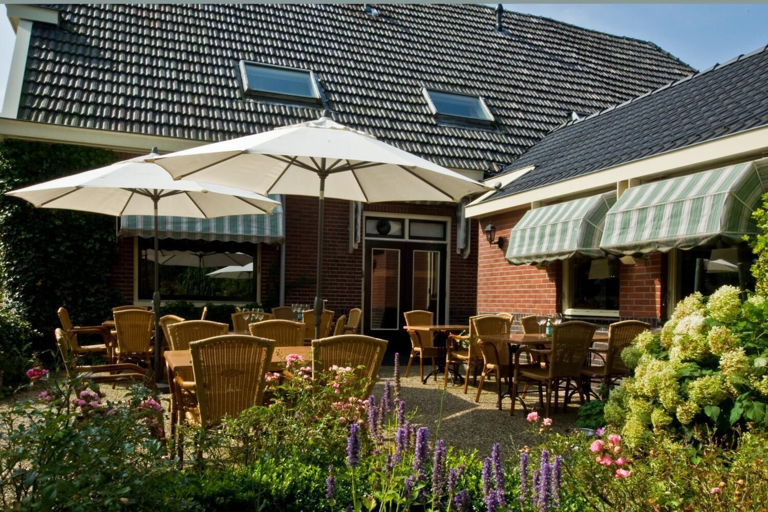 breakfast, lunch, dinner served; local cuisine, garden views