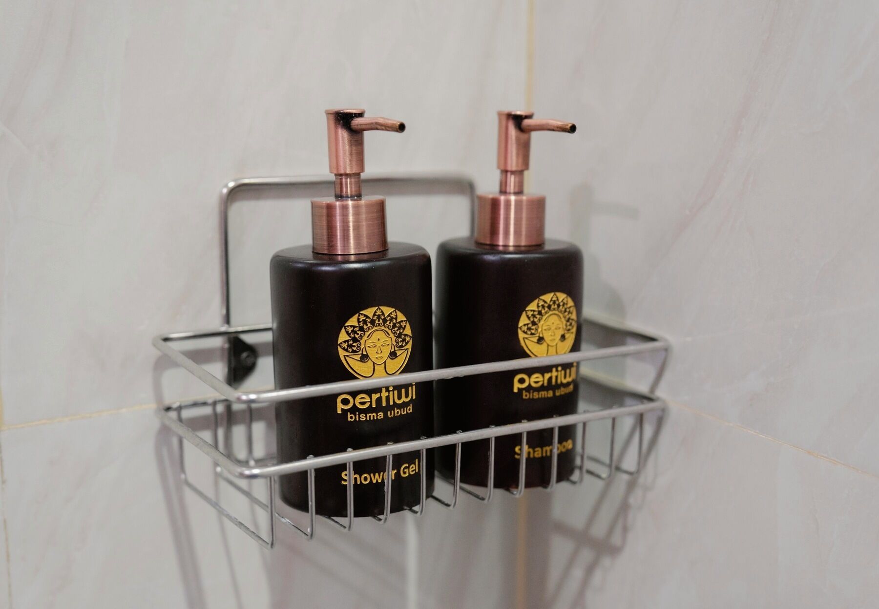 separate bathtub and shower, free toiletries, hair dryer, bathrobes