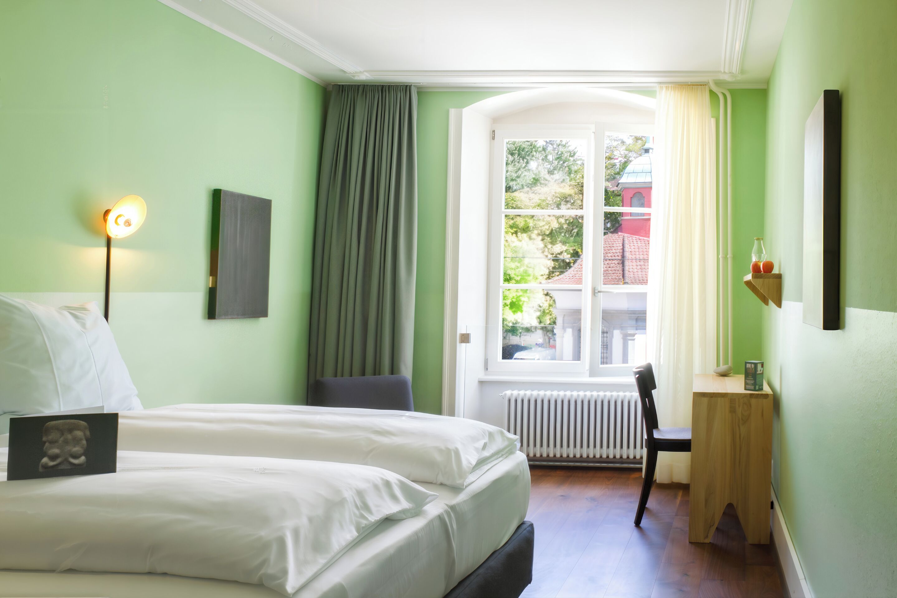 premium bedding, down duvets, in-room safe, individually decorated