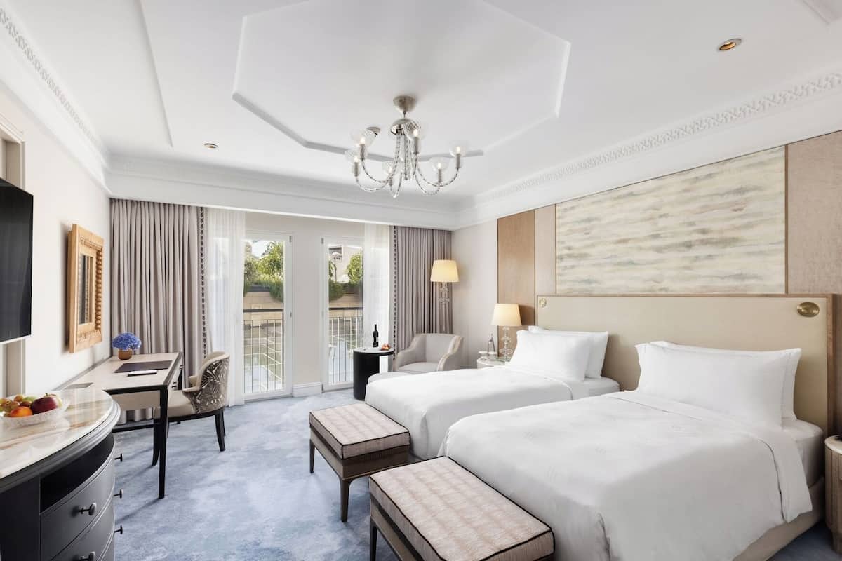 Premium bedding, memory foam beds, minibar, in-room safe