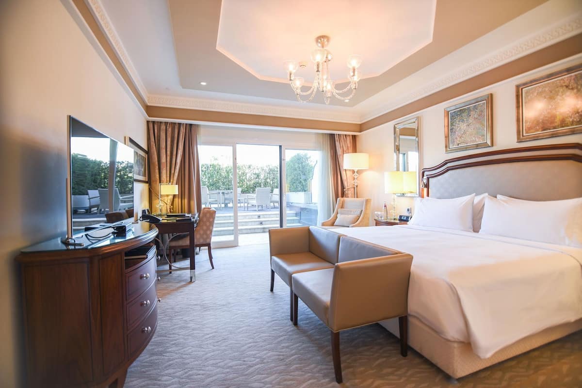 Premium bedding, memory foam beds, minibar, in-room safe