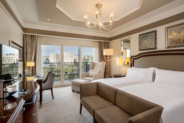 Premium bedding, memory foam beds, minibar, in-room safe - Waldorf Astoria Jerusalem (Jerusalem)