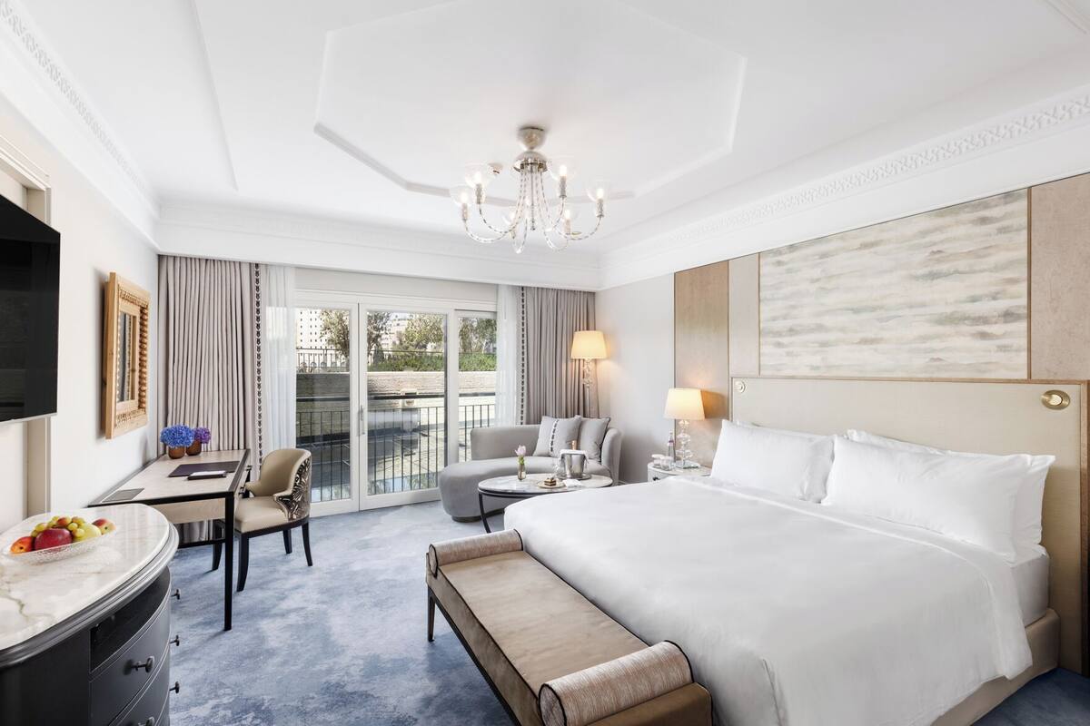 Premium bedding, memory foam beds, minibar, in-room safe