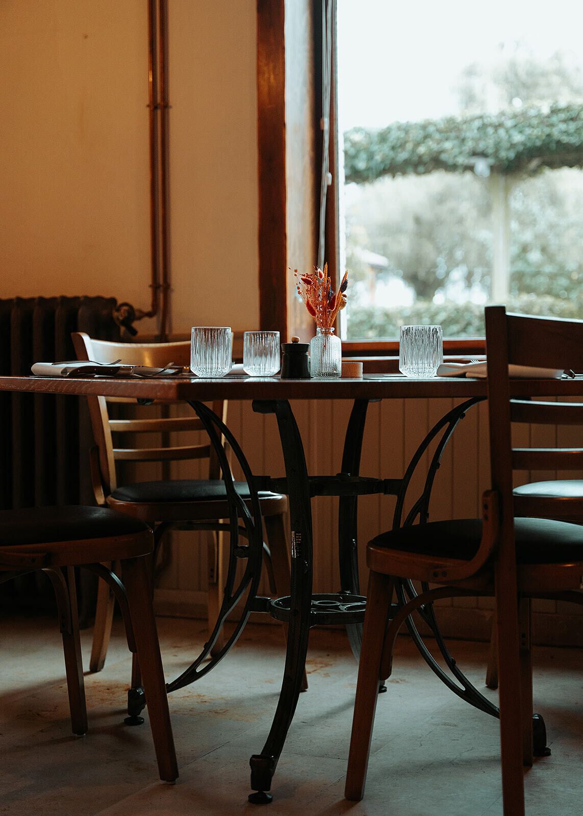 regional cuisine, garden views