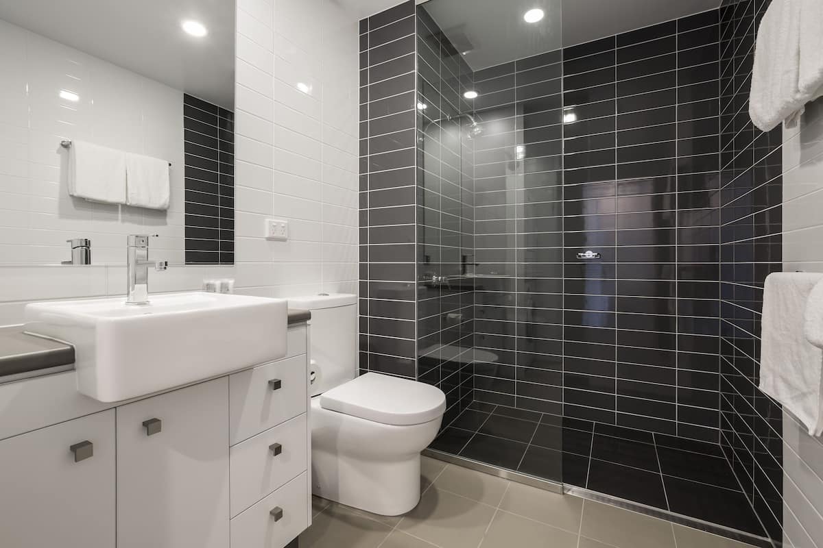 free toiletries, hair dryer, towels