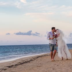 On the beach, sun loungers, beach towels, beach massages