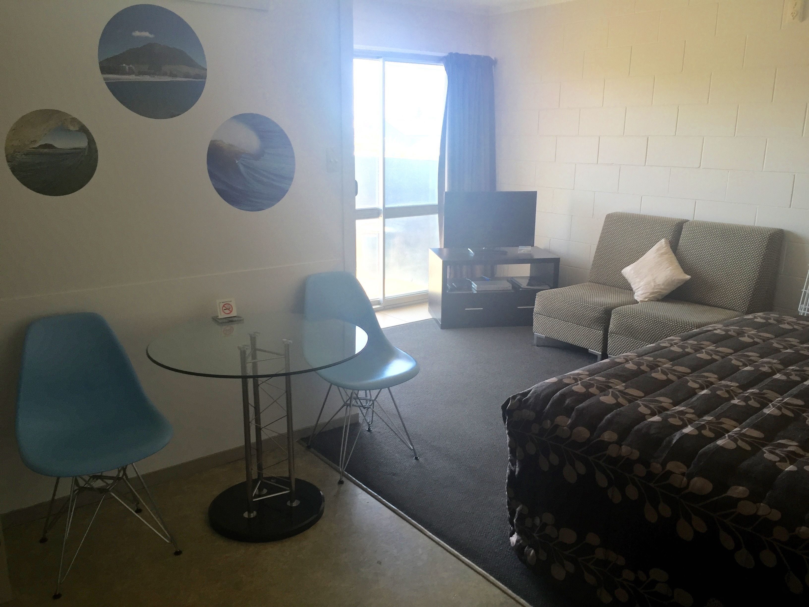 Blackout drapes, iron/ironing board, free cribs/infant beds, free WiFi